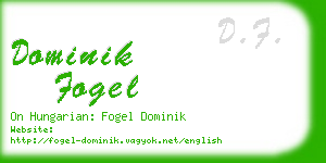 dominik fogel business card